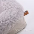 Warm Winter Dog Kennel With Square Fluff